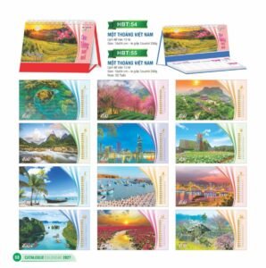 quà tặng chăm lo đoàn viên Lịch Bloc 2027 HBT Mẫu HBT56 (29 x 41 cm) Quà Tết Công Đoàn Đầy Đủ Hóa Đơn VAT