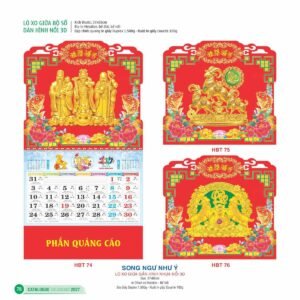 Lịch Treo Tường Lò Xo 2027 HBT Mẫu HBT79 (25  x  26 cm) Quà Tết Công Đoàn Đầy Đủ Hóa Đơn VAT in logo doanh nghiệp quà tặng Tết tại Quà Tặng Công Đoàn