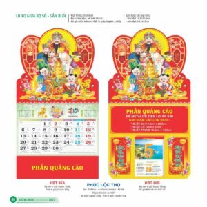 Lịch Treo Tường Lò Xo 2027 HBT Mẫu HBT87A (37 x 68cm) Quà Tết Công Đoàn Đầy Đủ Hóa Đơn VAT in logo doanh nghiệp quà tặng Tết tại Quà Tặng Công Đoàn