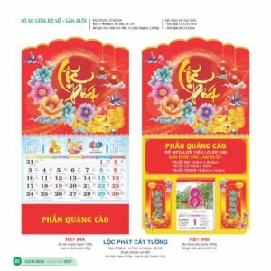 Lịch Treo Tường Lò Xo 2027 HBT Mẫu HBT95A (14  x  15 cm) Quà Tết Công Đoàn Đầy Đủ Hóa Đơn VAT in logo doanh nghiệp quà tặng Tết tại Quà Tặng Công Đoàn