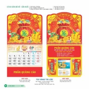 Lịch Treo Tường Lò Xo 2027 HBT Mẫu HBT96B (20  x  21 cm) Quà Tết Công Đoàn Đầy Đủ Hóa Đơn VAT in logo doanh nghiệp quà tặng Tết tại Quà Tặng Công Đoàn