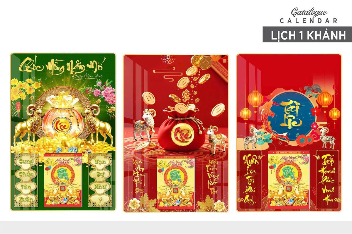 Lịch Gỗ Lamina Cao Cấp 40x60cm 2027 LM406_027 - Quà Tặng Công Đoàn