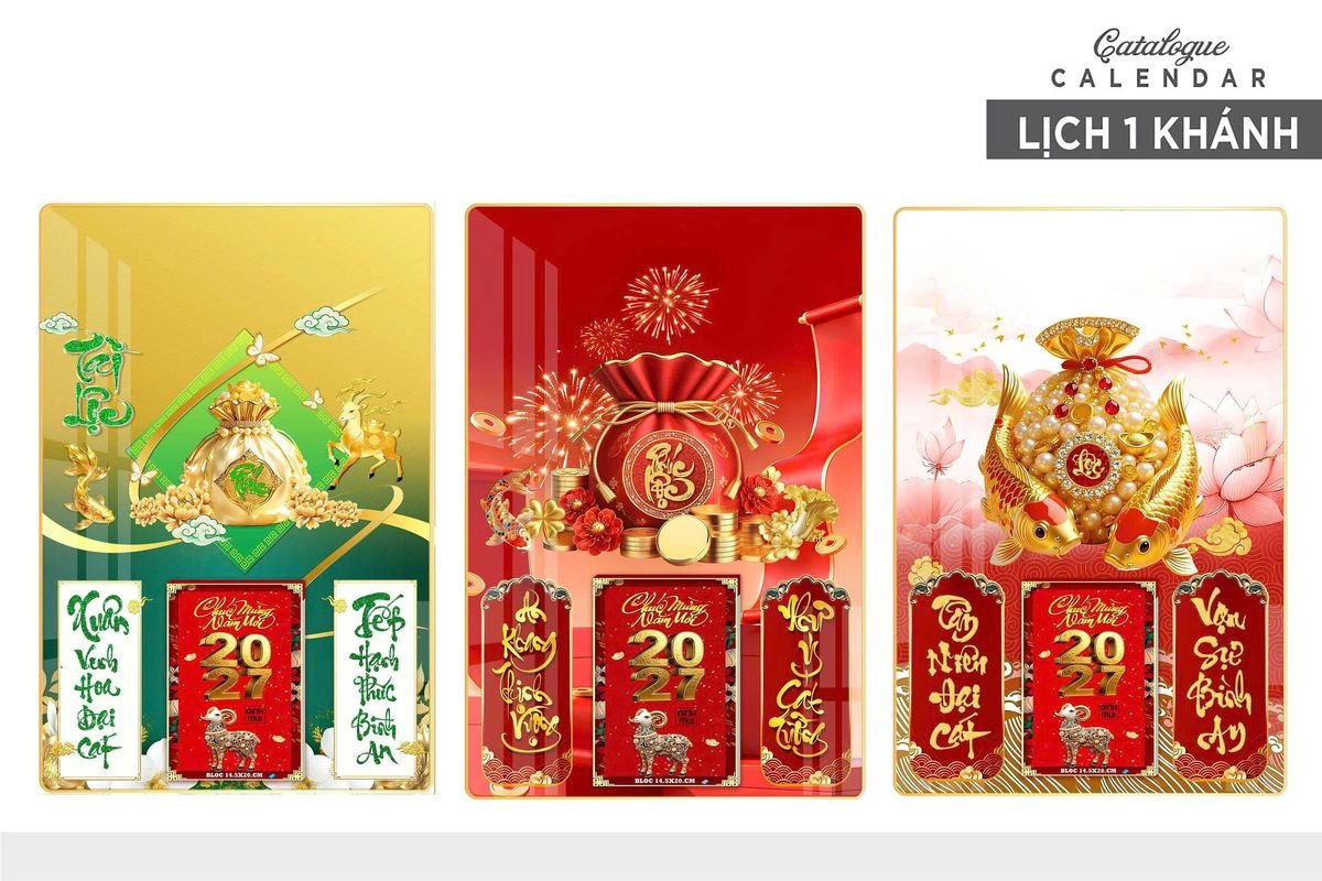 Lịch Gỗ Lamina Cao Cấp 40x60cm 2027 LM406_029 - Quà Tặng Công Đoàn