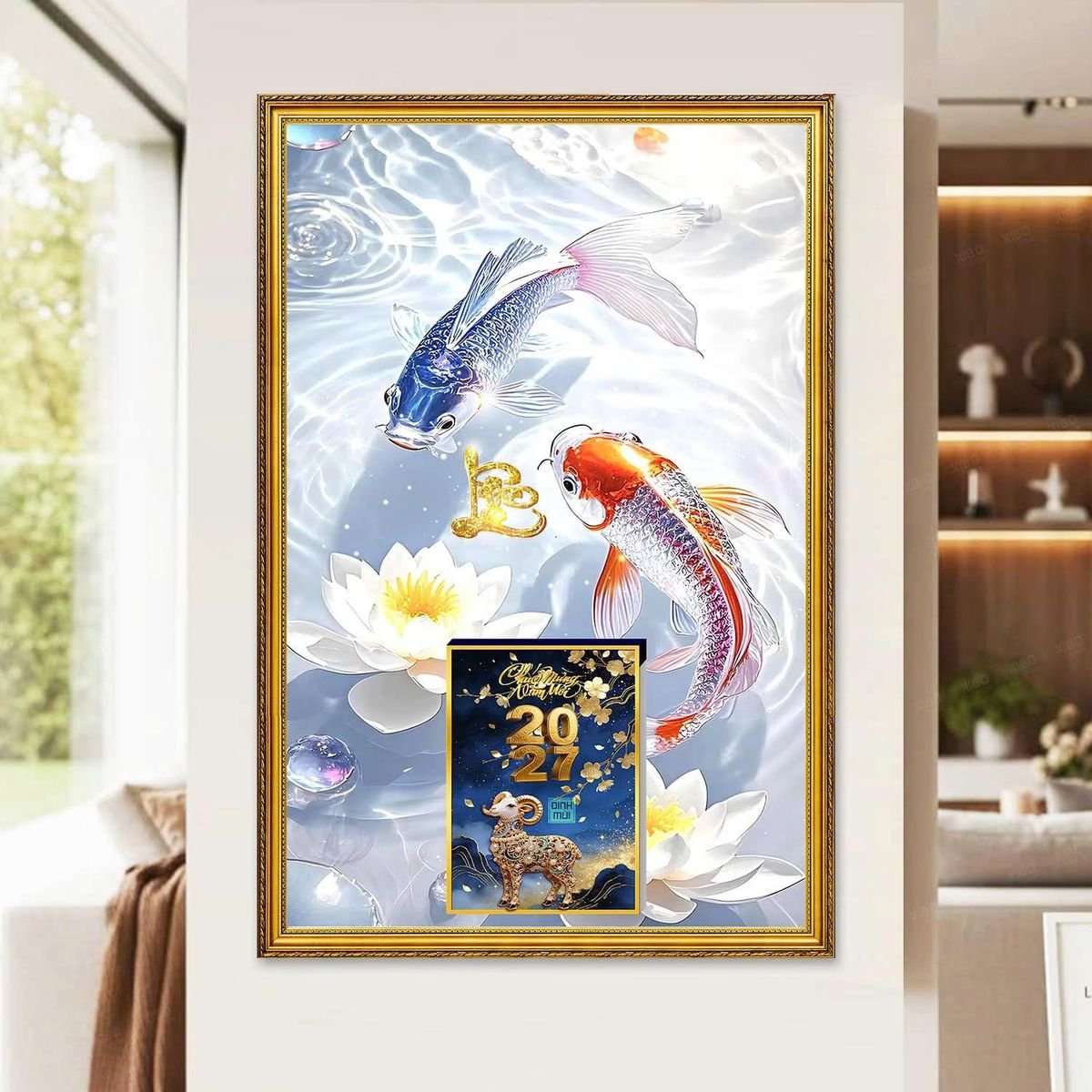Lịch Gỗ Lamina Cao Cấp 40x60cm 2027 LM406_061 - Quà Tặng Công Đoàn