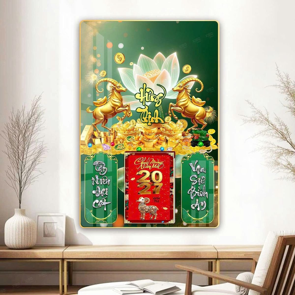 Lịch Gỗ Lamina Cao Cấp 40x60cm 2027 LM406_072 - Quà Tặng Công Đoàn