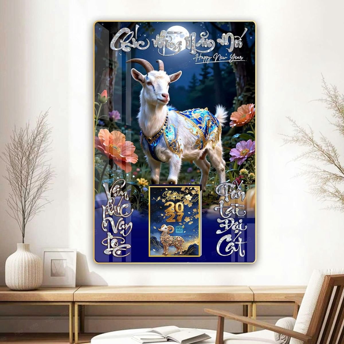 Lịch Gỗ Lamina Cao Cấp 40x60cm 2027 LM406_074 - Quà Tặng Công Đoàn