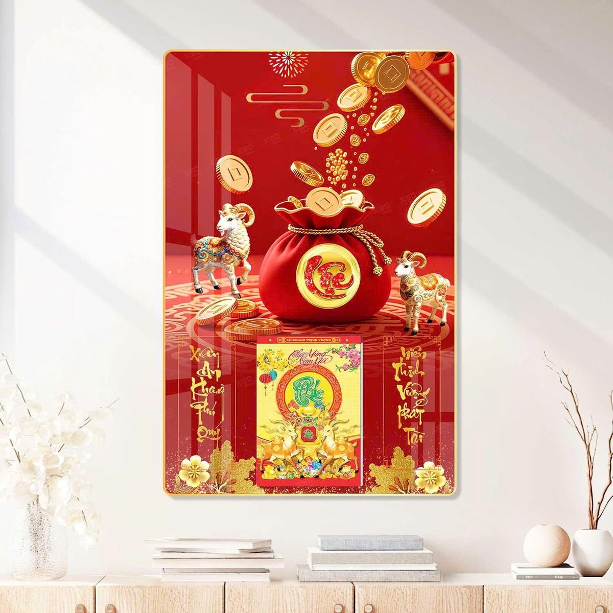 Lịch Gỗ Lamina Cao Cấp 40x60cm 2027 LM406_088 - Quà Tặng Công Đoàn