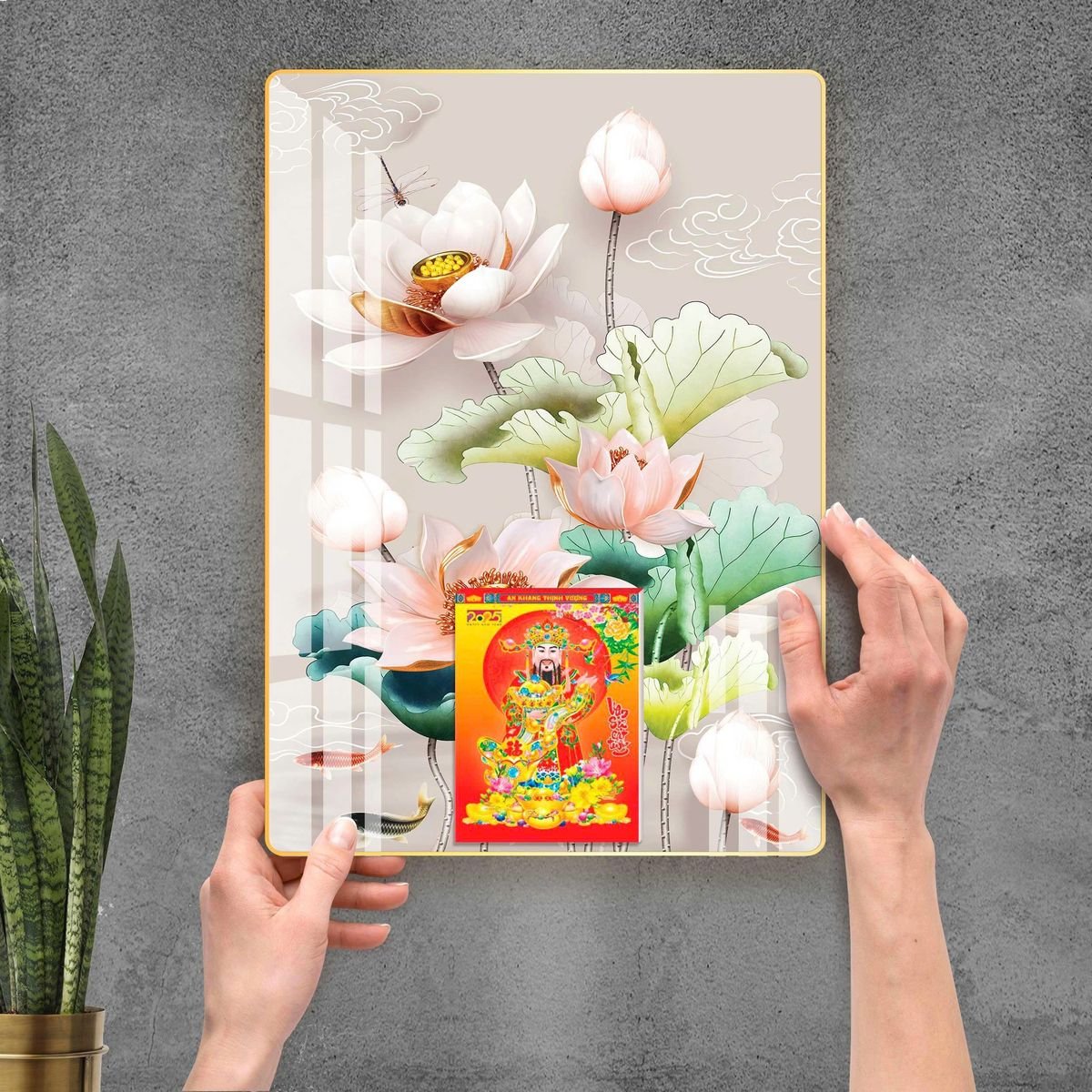 Lịch Gỗ Lamina Cao Cấp 40x60cm 2027 LM406_092 - Quà Tặng Công Đoàn