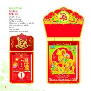 Lịch Bloc Cực Đại 2027 MT Mẫu MT03 (25 x 35cm) Quà Tết Công Đoàn Đầy Đủ Hóa Đơn VAT in logo doanh nghiệp quà tặng Tết tại Quà Tặng Công Đoàn