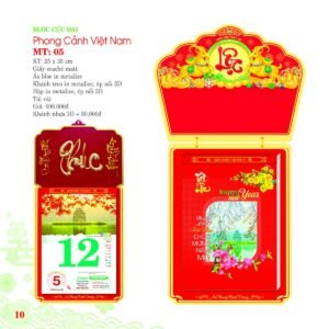 Lịch Bloc Cực Đại 2027 MT Mẫu MT05 (25 x 35cm) Quà Tết Công Đoàn Đầy Đủ Hóa Đơn VAT in logo doanh nghiệp quà tặng Tết tại Quà Tặng Công Đoàn