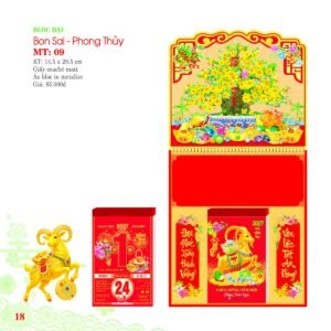 Lịch Bloc 2027 MT Mẫu MT09 (29 x 41 cm) Quà Tết Công Đoàn Đầy Đủ Hóa Đơn VAT in logo doanh nghiệp quà tặng Tết tại Quà Tặng Công Đoàn