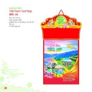 Lịch Bloc 2027 MT Mẫu MT10 (30 x 40cm) Quà Tết Công Đoàn Đầy Đủ Hóa Đơn VAT in logo doanh nghiệp quà tặng Tết tại Quà Tặng Công Đoàn