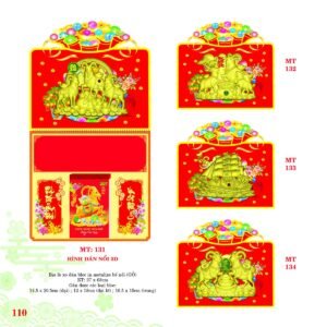 Bìa Lò Xo Dán Bloc 2027 MT Mẫu MT134 (37 x 68cm) Quà Tết Công Đoàn Đầy Đủ Hóa Đơn VAT in logo doanh nghiệp quà tặng Tết tại Quà Tặng Công Đoàn