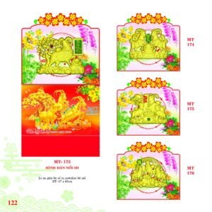 Lịch Treo Tường Lò Xo 2027 MT Mẫu MT174 (37 x 68cm) Quà Tết Công Đoàn Đầy Đủ Hóa Đơn VAT in logo doanh nghiệp quà tặng Tết tại Quà Tặng Công Đoàn