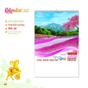 Lịch Treo Tường Lò Xo 2027 MT Mẫu MT22 (40 x 60cm) Quà Tết Công Đoàn Đầy Đủ Hóa Đơn VAT in logo doanh nghiệp quà tặng Tết tại Quà Tặng Công Đoàn