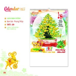 Lịch Treo Tường Lò Xo 2027 MT Mẫu MT29 (40 x 60cm) Quà Tết Công Đoàn Đầy Đủ Hóa Đơn VAT in logo doanh nghiệp quà tặng Tết tại Quà Tặng Công Đoàn