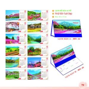 Lịch Để Bàn 2027 MT Mẫu MT44 (24 x 17cm) Quà Tết Công Đoàn Đầy Đủ Hóa Đơn VAT in logo doanh nghiệp quà tặng Tết tại Quà Tặng Công Đoàn