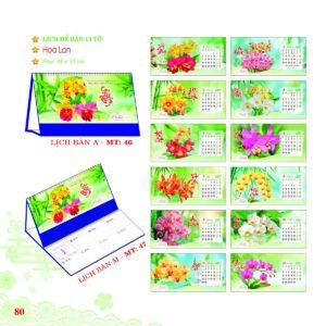 Lịch Để Bàn 2027 MT Mẫu MT46 (24 x 17cm) Quà Tết Công Đoàn Đầy Đủ Hóa Đơn VAT in logo doanh nghiệp quà tặng Tết tại Quà Tặng Công Đoàn