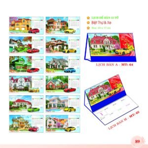 Lịch Để Bàn 2027 MT Mẫu MT64 (24 x 17cm) Quà Tết Công Đoàn Đầy Đủ Hóa Đơn VAT in logo doanh nghiệp quà tặng Tết tại Quà Tặng Công Đoàn