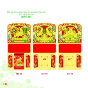 Bìa Lò Xo Dán Bloc 2027 MT Mẫu MT92 (30 x 60cm) Quà Tết Công Đoàn Đầy Đủ Hóa Đơn VAT in logo doanh nghiệp quà tặng Tết tại Quà Tặng Công Đoàn