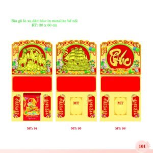 Bìa Lò Xo Dán Bloc 2027 MT Mẫu MT96 (30 x 60cm) Quà Tết Công Đoàn Đầy Đủ Hóa Đơn VAT in logo doanh nghiệp quà tặng Tết tại Quà Tặng Công Đoàn