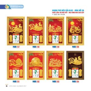 Lịch Bloc 2027 NB Mẫu NB148 (49 x 78cm) Quà Tết Công Đoàn Đầy Đủ Hóa Đơn VAT in logo doanh nghiệp quà tặng Tết tại Quà Tặng Công Đoàn