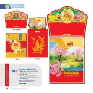 Lịch 52 Tuần 2027 NB Mẫu NB16 (30 x 41cm) Quà Tết Công Đoàn Đầy Đủ Hóa Đơn VAT in logo doanh nghiệp quà tặng Tết tại Quà Tặng Công Đoàn