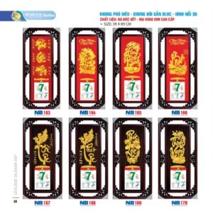 Lịch Bloc 2027 NB Mẫu NB170 (39 x 89cm) Quà Tết Công Đoàn Đầy Đủ Hóa Đơn VAT in logo doanh nghiệp quà tặng Tết tại Quà Tặng Công Đoàn