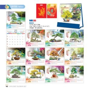 Lịch Bloc 2027 NB Mẫu NB308 (19 x 21cm) Quà Tết Công Đoàn Đầy Đủ Hóa Đơn VAT in logo doanh nghiệp quà tặng Tết tại Quà Tặng Công Đoàn