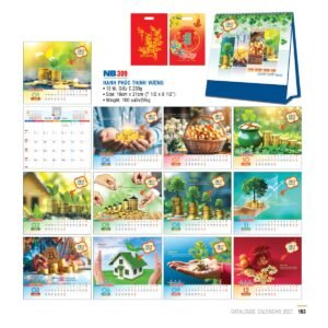 Lịch Bloc 2027 NB Mẫu NB309 (31 x 202 cm) Quà Tết Công Đoàn Đầy Đủ Hóa Đơn VAT in logo doanh nghiệp quà tặng Tết tại Quà Tặng Công Đoàn