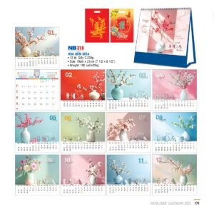 Lịch Bloc 2027 NB Mẫu NB318 (29 x 41 cm) Quà Tết Công Đoàn Đầy Đủ Hóa Đơn VAT in logo doanh nghiệp quà tặng Tết tại Quà Tặng Công Đoàn