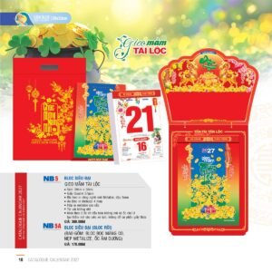 Lịch Bloc Siêu Đại 2027 NB Mẫu NB5 (20 x 30cm) Quà Tết Công Đoàn Đầy Đủ Hóa Đơn VAT in logo doanh nghiệp quà tặng Tết tại Quà Tặng Công Đoàn