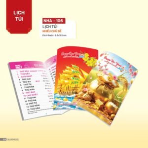 Lịch Bloc 2027 NHA Mẫu NHA106 (29 x 41 cm) Quà Tết Công Đoàn Đầy Đủ Hóa Đơn VAT in logo doanh nghiệp quà tặng Tết tại Quà Tặng Công Đoàn