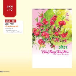 Lịch Bloc 2027 NHA Mẫu NHA82 (29 x 41 cm) Quà Tết Công Đoàn Đầy Đủ Hóa Đơn VAT in logo doanh nghiệp quà tặng Tết tại Quà Tặng Công Đoàn