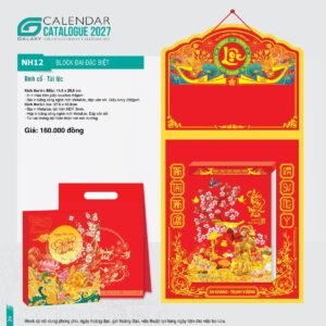 Lịch Bloc Đại Đặc Biệt 2027 NH Mẫu NH12 (29 x 41 cm) Quà Tết Công Đoàn Đầy Đủ Hóa Đơn VAT in logo doanh nghiệp quà tặng Tết tại Quà Tặng Công Đoàn