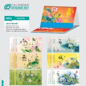 Lịch Để Bàn 2027 NH Mẫu NH5253 (24 x 16cm) Quà Tết Công Đoàn Đầy Đủ Hóa Đơn VAT in logo doanh nghiệp quà tặng Tết tại Quà Tặng Công Đoàn