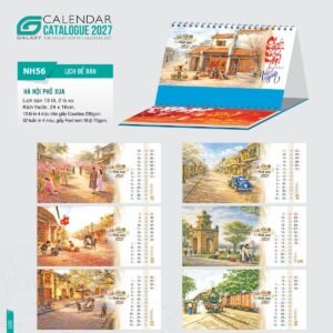 Lịch Để Bàn 2027 NH Mẫu NH5657 (24 x 16cm) Quà Tết Công Đoàn Đầy Đủ Hóa Đơn VAT in logo doanh nghiệp quà tặng Tết tại Quà Tặng Công Đoàn