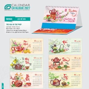 Lịch Để Bàn 2027 NH Mẫu NH6465 (24 x 16cm) Quà Tết Công Đoàn Đầy Đủ Hóa Đơn VAT in logo doanh nghiệp quà tặng Tết tại Quà Tặng Công Đoàn