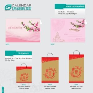 Lịch Bloc 2027 NH Mẫu NH84 (14 x 20cm) Quà Tết Công Đoàn Đầy Đủ Hóa Đơn VAT in logo doanh nghiệp quà tặng Tết tại Quà Tặng Công Đoàn