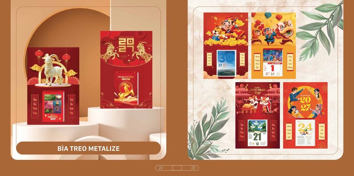 Lịch Bloc Cao Cấp SH 2027 SH06 Quà Tết Công Đoàn Đầy Đủ Hóa Đơn VAT