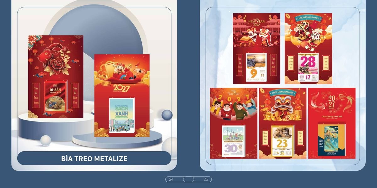 Lịch Bloc Cao Cấp SH 2027 SH07 Quà Tết Công Đoàn Đầy Đủ Hóa Đơn VAT