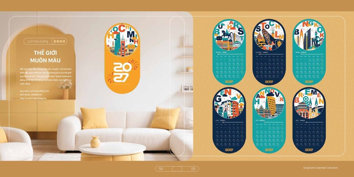 Lịch Bloc Cao Cấp SH 2027 SH24 Quà Tết Công Đoàn Đầy Đủ Hóa Đơn VAT