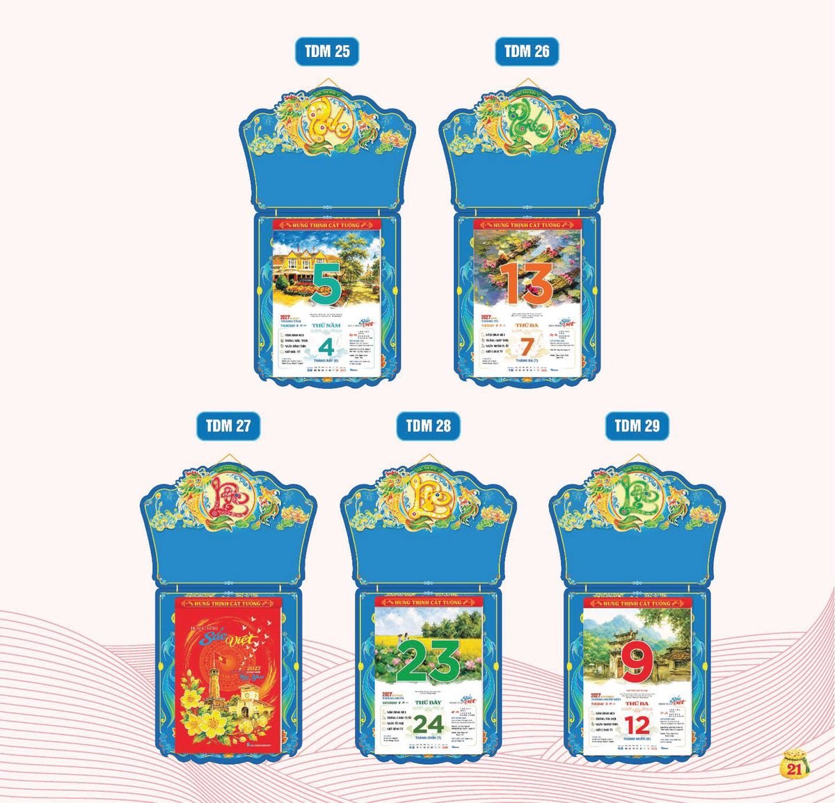 Lịch Bloc Siêu Cực Đại 2027 TDM18 Quà Tết Công Đoàn Đầy Đủ Hóa Đơn VAT