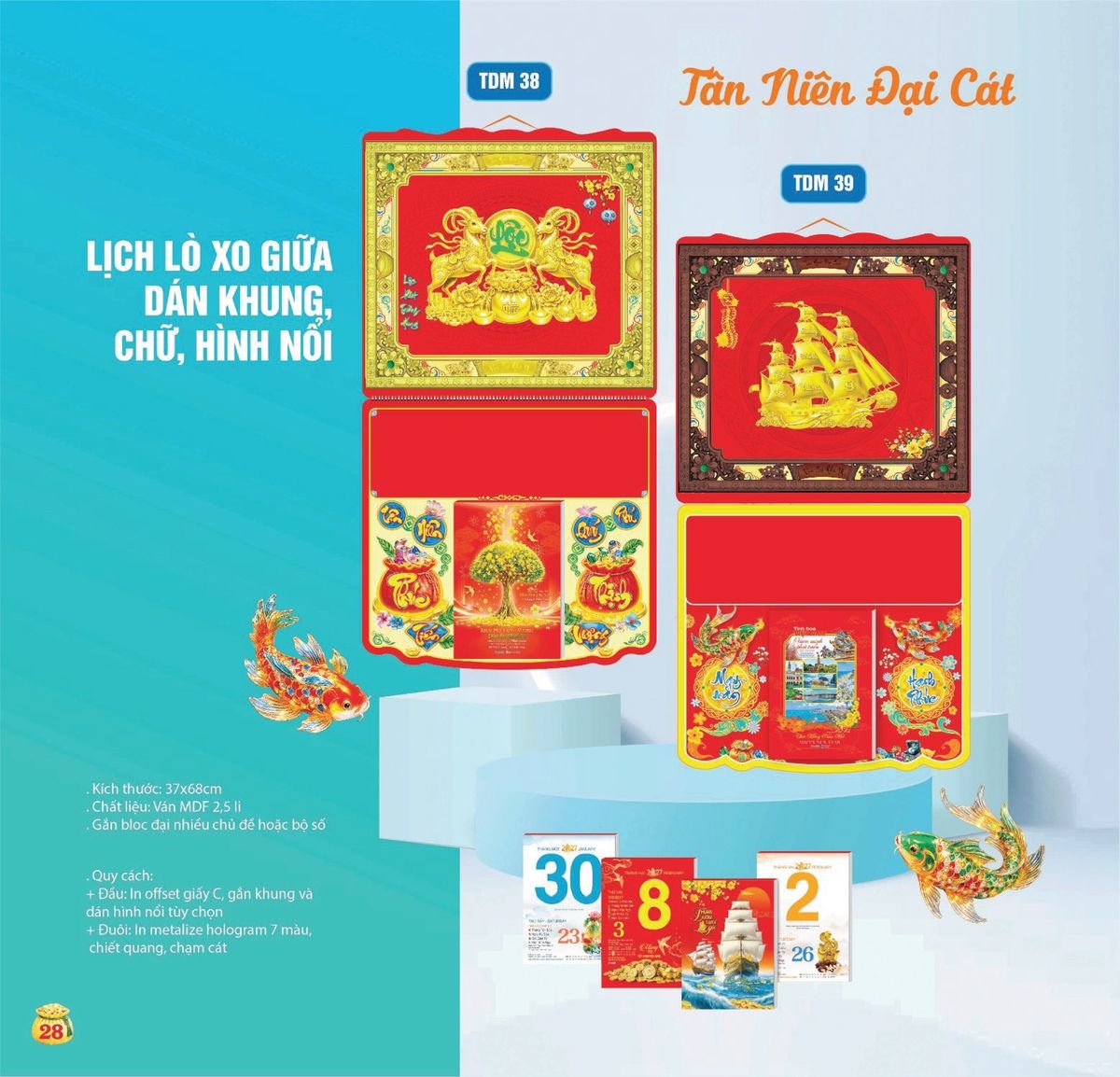 Lịch Bloc Siêu Cực Đại 2027 TDM25 Quà Tết Công Đoàn Đầy Đủ Hóa Đơn VAT