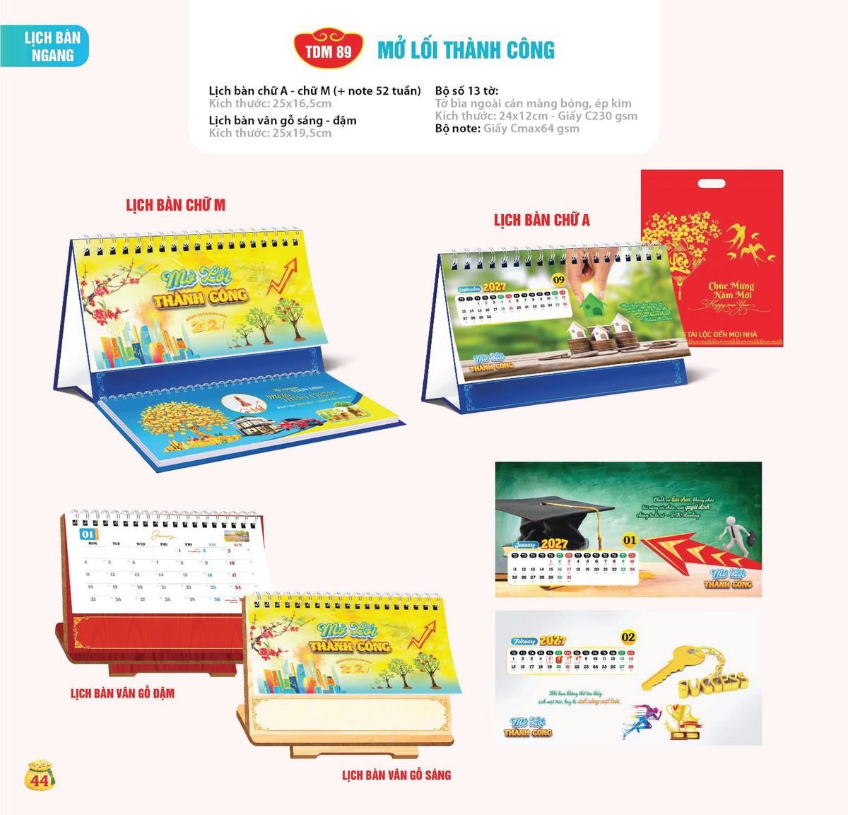 Lịch Bloc Siêu Cực Đại 2027 TDM41 Quà Tết Công Đoàn Đầy Đủ Hóa Đơn VAT