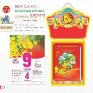 Lịch Bloc Cực Đại 2027 TD Mẫu TD11 (29 x 41 cm) Quà Tết Công Đoàn Đầy Đủ Hóa Đơn VAT in logo doanh nghiệp quà tặng Tết tại Quà Tặng Công Đoàn