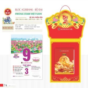 Lịch Bloc 2027 TD Mẫu TD37 (29 x 41 cm) Quà Tết Công Đoàn Đầy Đủ Hóa Đơn VAT in logo doanh nghiệp quà tặng Tết tại Quà Tặng Công Đoàn