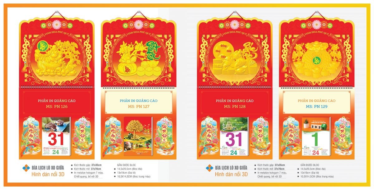 Bìa Lịch Treo Gắn Bloc TPNBIA19 Quà Tết Công Đoàn Đầy Đủ Hóa Đơn VAT Bìa Lịch Treo Gắn Bloc TPNBIA19 Quà Tết Công Đoàn Đầy Đủ Hóa Đơn VAT