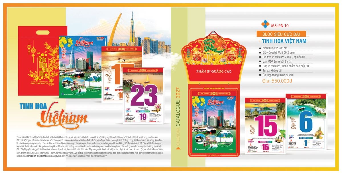 Lịch Bloc Tân Phương Nam 2027 TPNBLOC12 Quà Tết Công Đoàn Đầy Đủ Hóa Đơn VAT