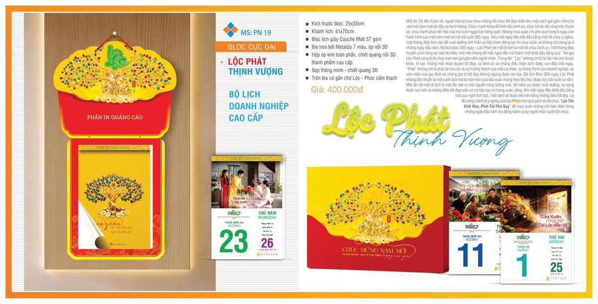 Lịch Bloc Tân Phương Nam 2027 TPNBLOC22 Quà Tết Công Đoàn Đầy Đủ Hóa Đơn VAT